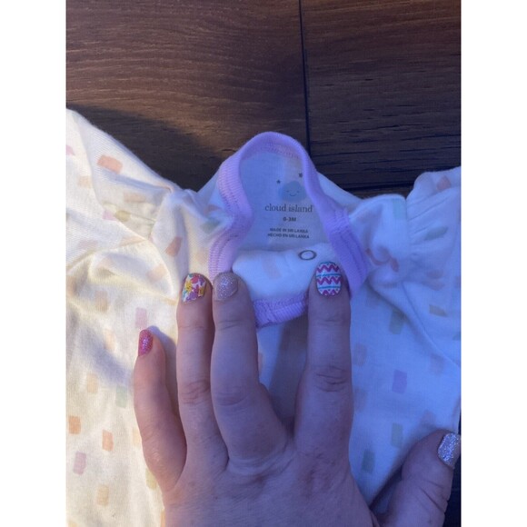 Cloud Island O-3 Months Inverted Zipper Top Snap NWT Girls - Picture 2 of 3